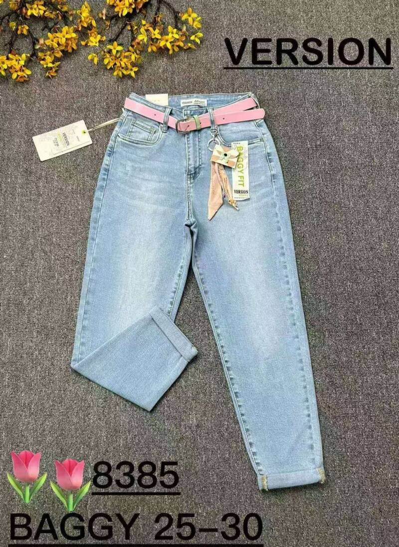 Spodnie damskie jeans Roz 25-30, 1 kolor Paczka 10 szt